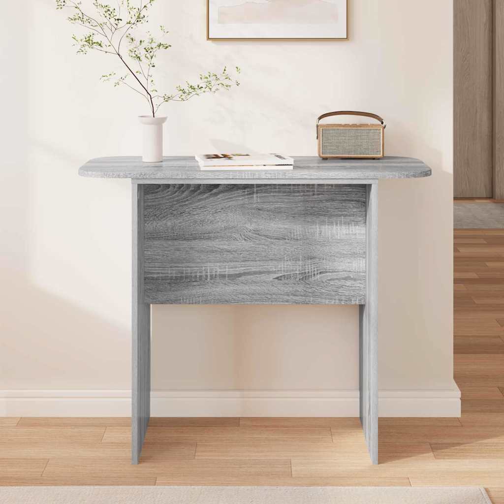 vidaXL Console Table Grey Sonoma 93 x 40 x 75 cm Engineered Wood 4