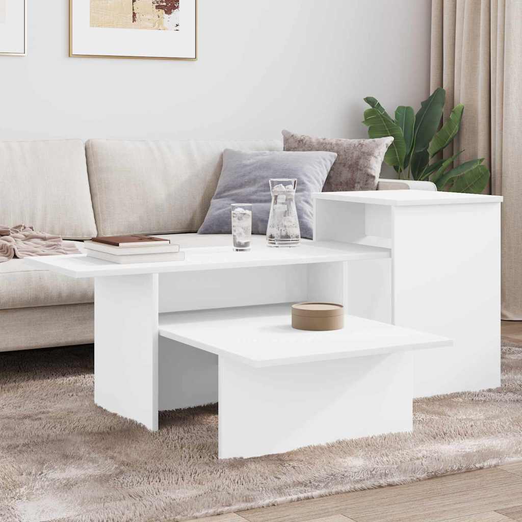 vidaXL Console Table White 91.5 x 35 x 38.5 cm Engineered Wood 4