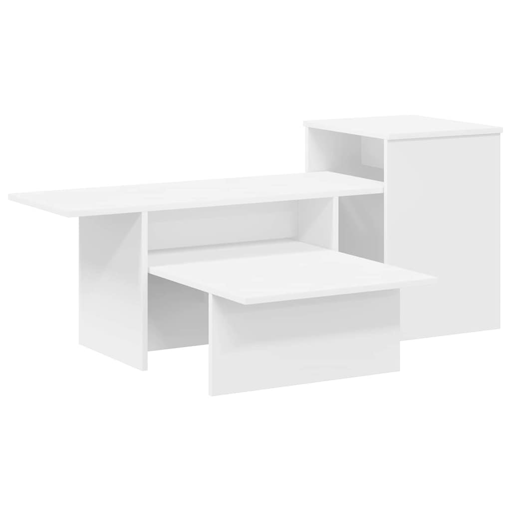 vidaXL Console Table White 91.5 x 35 x 38.5 cm Engineered Wood 2