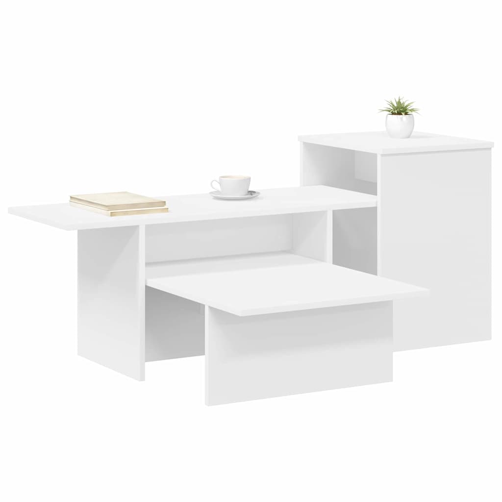 vidaXL Console Table White 91.5 x 35 x 38.5 cm Engineered Wood 3
