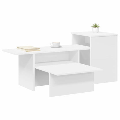 vidaXL Console Table White 91.5 x 35 x 38.5 cm Engineered Wood 3