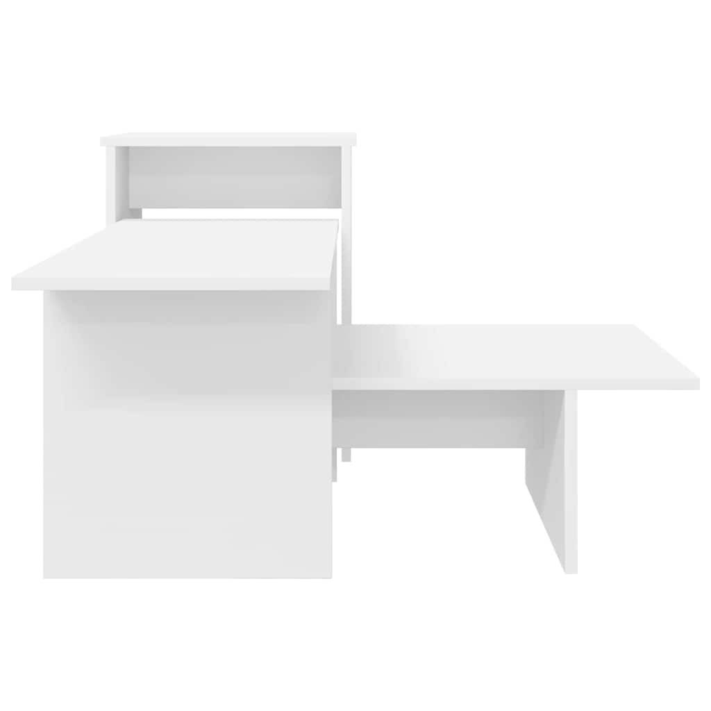 vidaXL Console Table White 91.5 x 35 x 38.5 cm Engineered Wood 6