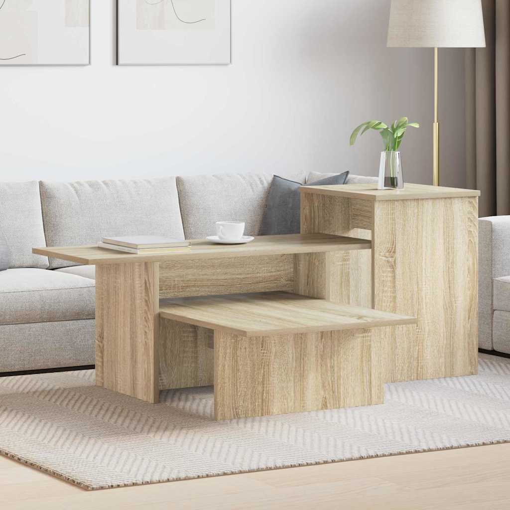 vidaXL Console Table Sonoma Oak 91.5 x 35 x 38.5 cm Engineered Wood 1