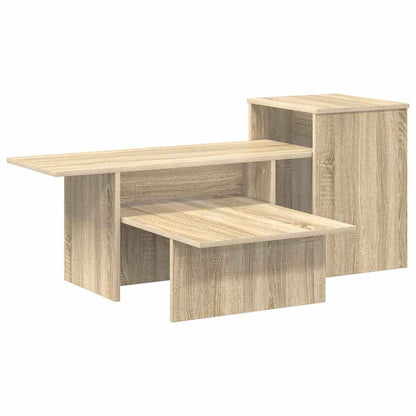 vidaXL Console Table Sonoma Oak 91.5 x 35 x 38.5 cm Engineered Wood 2