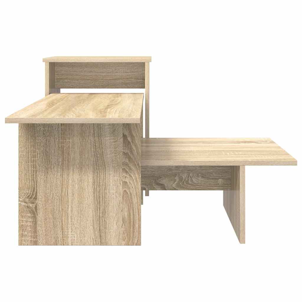 vidaXL Console Table Sonoma Oak 91.5 x 35 x 38.5 cm Engineered Wood 6