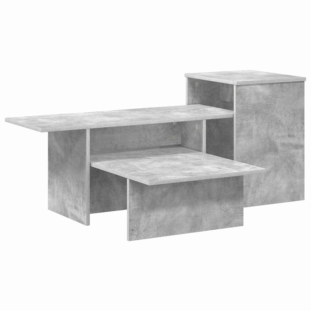 vidaXL Console Table Concrete Grey 91.5 x 35 x 38.5 cm Engineered Wood 2