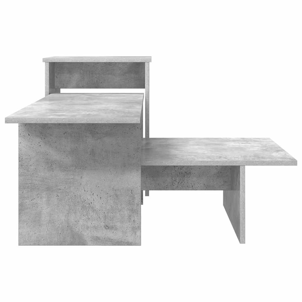 vidaXL Console Table Concrete Grey 91.5 x 35 x 38.5 cm Engineered Wood 6