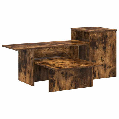 vidaXL Console Table Smoked Oak 91.5 x 35 x 38.5 cm Engineered Wood 2