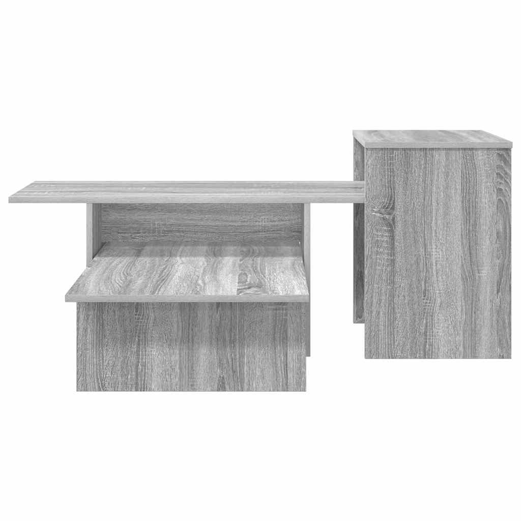 vidaXL Console Table Grey Sonoma 91.5 x 35 x 38.5 cm Engineered Wood 5