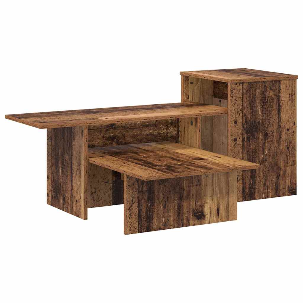 vidaXL Console Table Old Wood 91.5 x 35 x 38.5 cm Engineered Wood 2