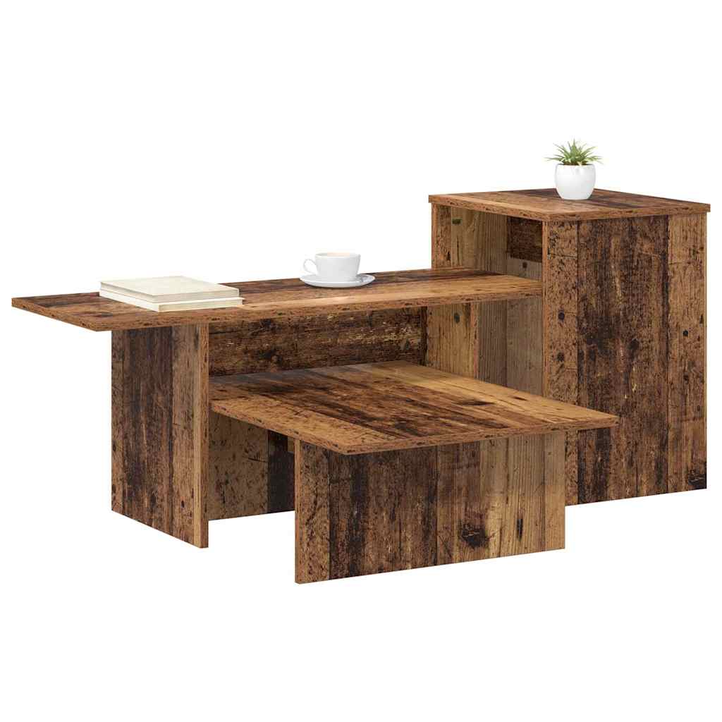 vidaXL Console Table Old Wood 91.5 x 35 x 38.5 cm Engineered Wood 3
