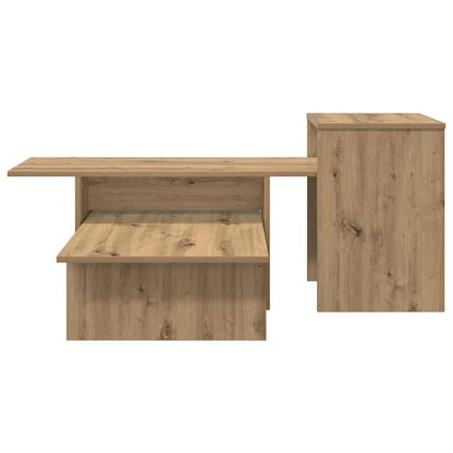 vidaXL Console Table Artisan Oak 91.5 x 35 x 38.5 cm Engineered Wood 5
