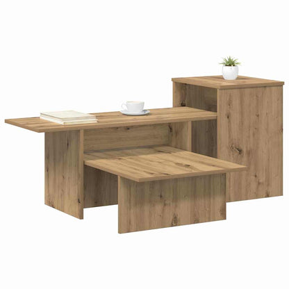 vidaXL Console Table Artisan Oak 91.5 x 35 x 38.5 cm Engineered Wood 3