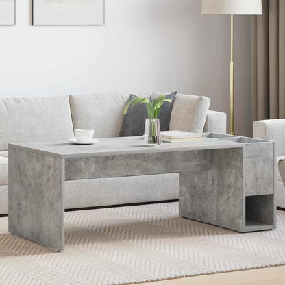 vidaXL Coffee Table Concrete Grey 101.5 x 50 x 37 cm Engineered Wood 1