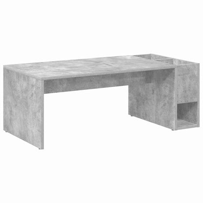 vidaXL Coffee Table Concrete Grey 101.5 x 50 x 37 cm Engineered Wood 2