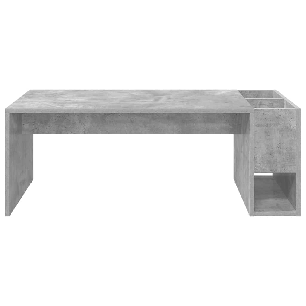 vidaXL Coffee Table Concrete Grey 101.5 x 50 x 37 cm Engineered Wood 5