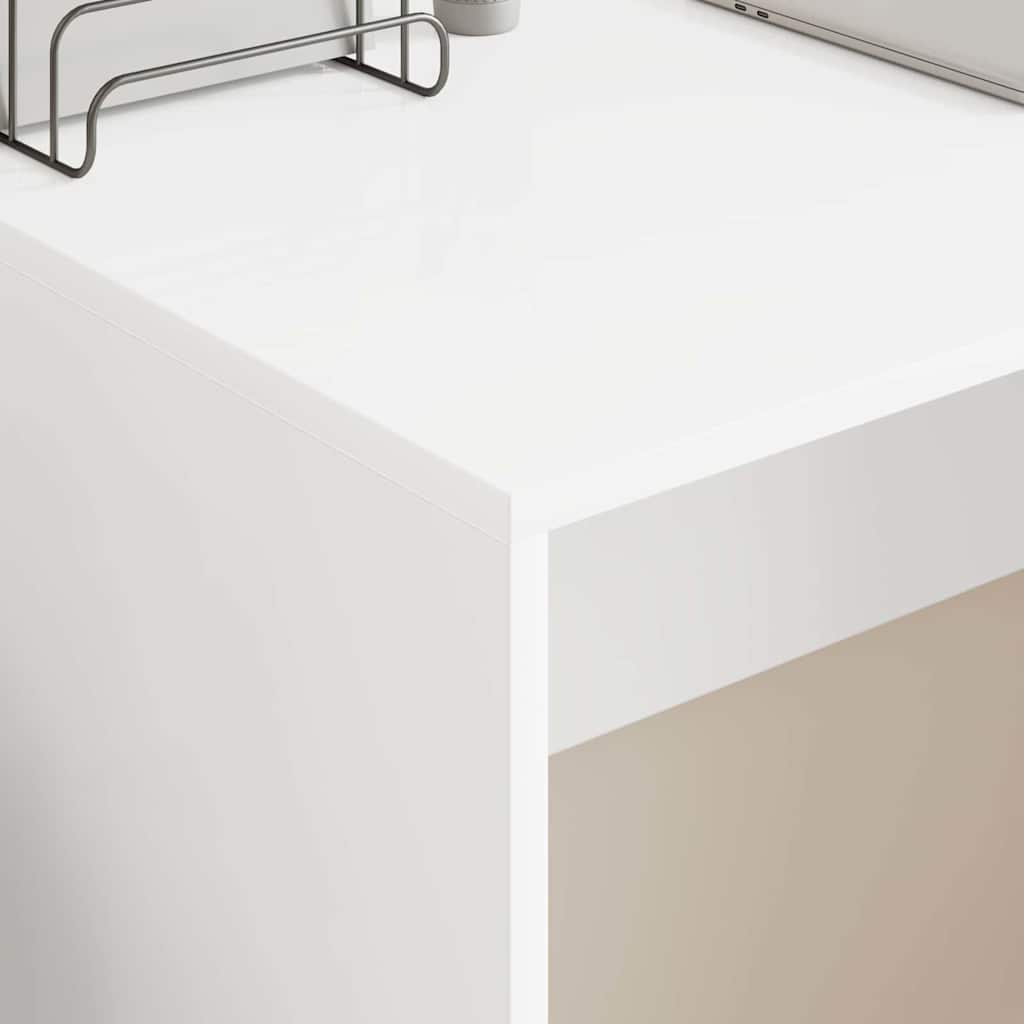 vidaXL Desk White Engineered Wood 109 x 50 x 78 cm 4