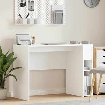 vidaXL Desk White Engineered Wood 109 x 50 x 78 cm 1