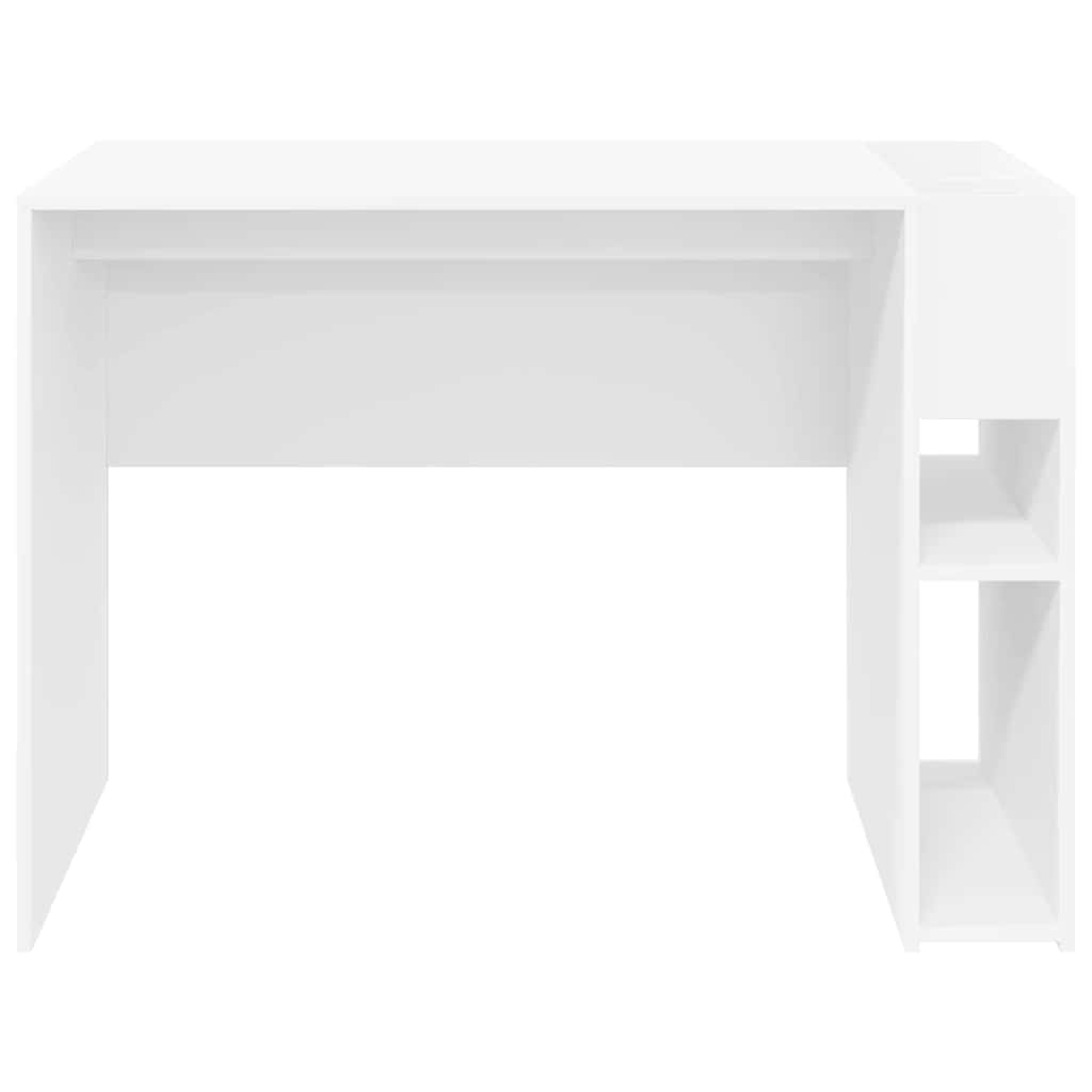 vidaXL Desk White Engineered Wood 109 x 50 x 78 cm 5
