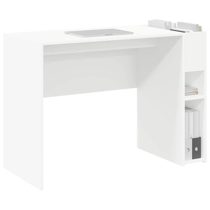 vidaXL Desk White Engineered Wood 109 x 50 x 78 cm 3