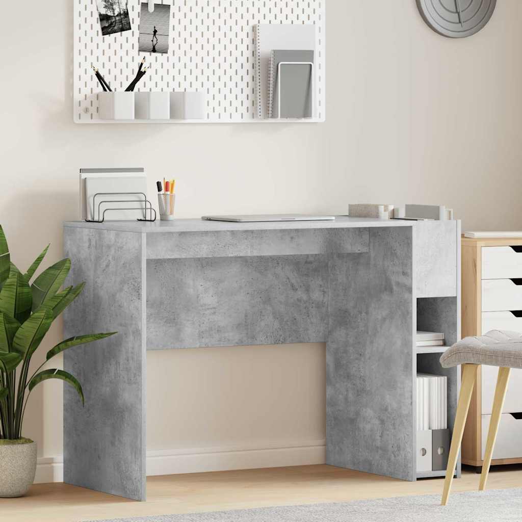 Desk Engineered Wood 109 x 50 x 78 cm Concrete grey