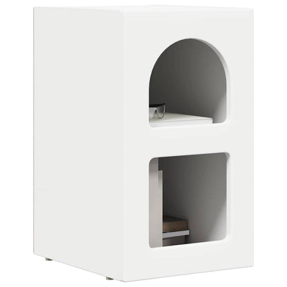 vidaXL Bedside Table ELST 2 pcs White 29.5 x 33.5 x 50 cm 3