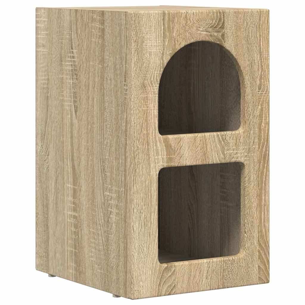 vidaXL Bedside Table ELST 2 pcs Sonoma Oak 29.5 x 33.5 x 50 cm 5