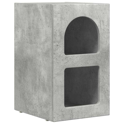 vidaXL Bedside Table ELST 2 pcs Concrete Grey 29.5 x 33.5 x 50 cm 5