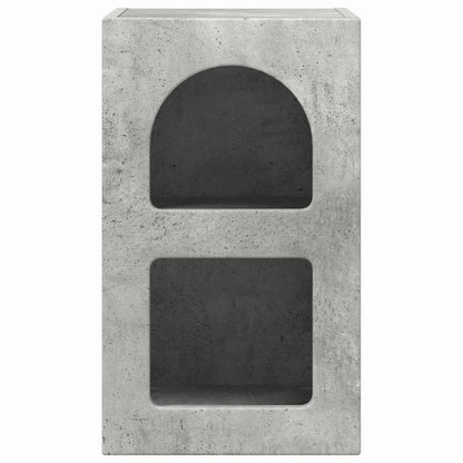 vidaXL Bedside Table ELST 2 pcs Concrete Grey 29.5 x 33.5 x 50 cm 6