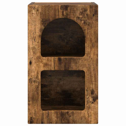 vidaXL Bedside Table ELST 2 pcs Smoked Oak 29.5 x 33.5 x 50 cm 6