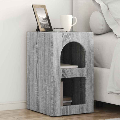 vidaXL Bedside Table ELST 2 pcs Grey Sonoma 29.5 x 33.5 x 50 cm 1