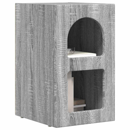 vidaXL Bedside Table ELST 2 pcs Grey Sonoma 29.5 x 33.5 x 50 cm 3