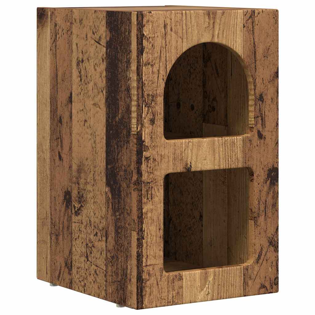 vidaXL Bedside Table ELST 2 pcs Old Wood 29.5 x 33.5 x 50 cm 5