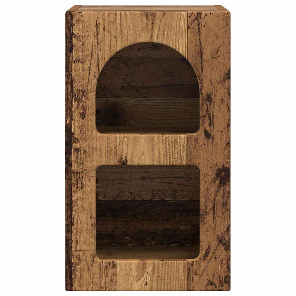 vidaXL Bedside Table ELST 2 pcs Old Wood 29.5 x 33.5 x 50 cm 6