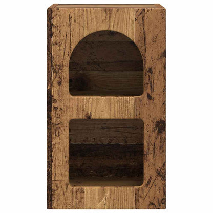 vidaXL Bedside Table ELST 2 pcs Old Wood 29.5 x 33.5 x 50 cm 6