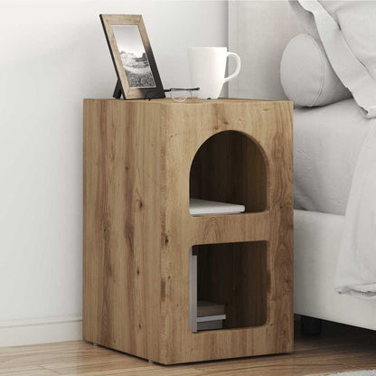vidaXL Bedside Table ELST 2 pcs Artisan Oak 29.5 x 33.5 x 50 cm 1