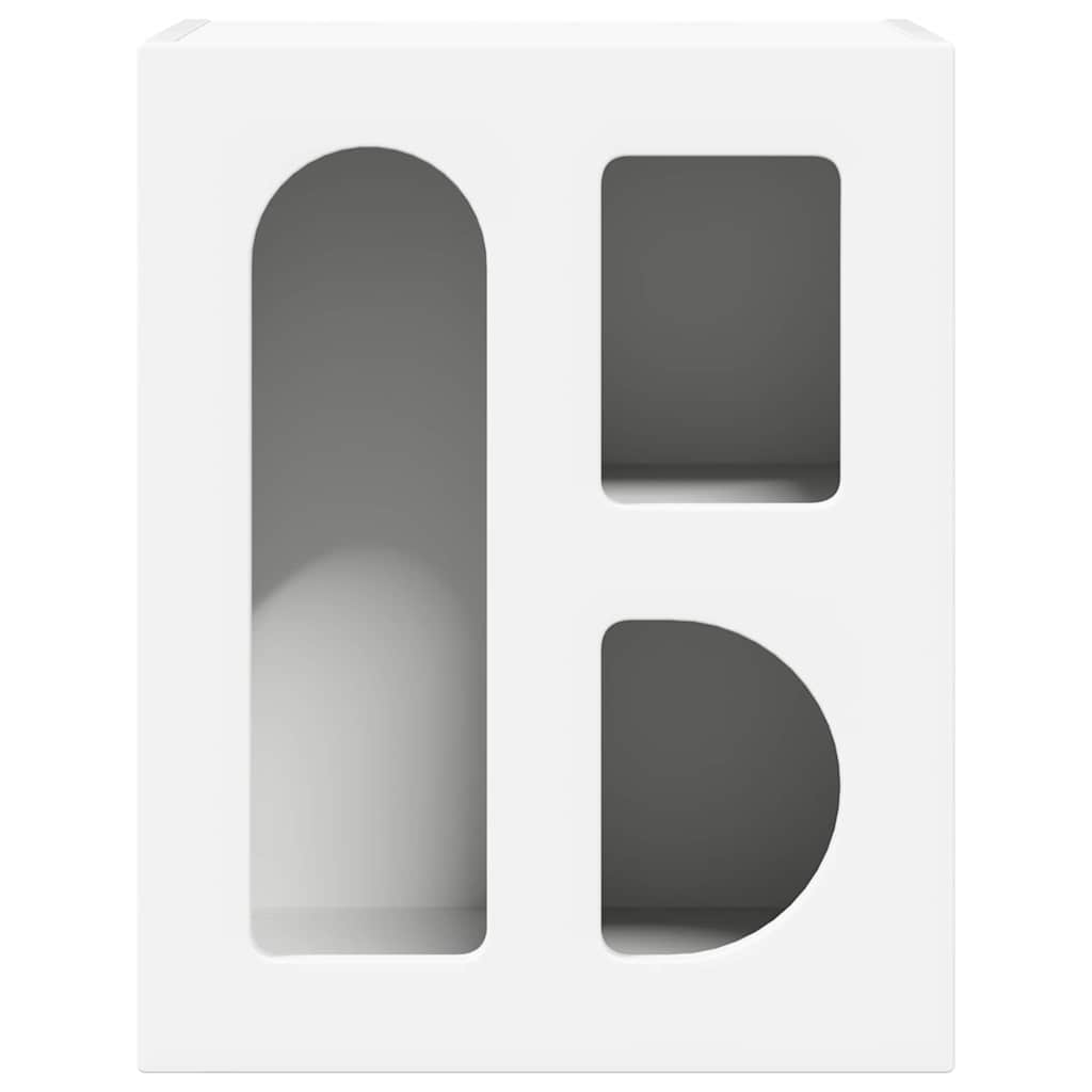 vidaXL Bedside Table ELST 2 pcs White 40 x 35 x 50 cm Engineered Wood 6
