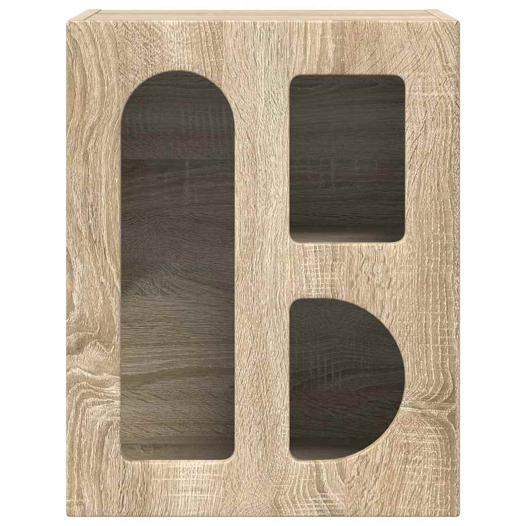 vidaXL Bedside Table ELST Sonoma Oak 40 x 35 x 50 cm Engineered Wood 4