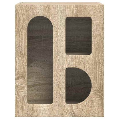vidaXL Bedside Table ELST Sonoma Oak 40 x 35 x 50 cm Engineered Wood 4