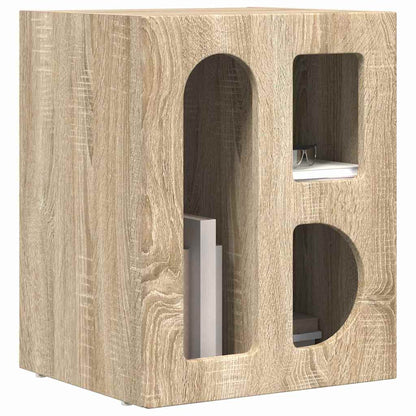 vidaXL Bedside Table ELST Sonoma Oak 40 x 35 x 50 cm Engineered Wood 3