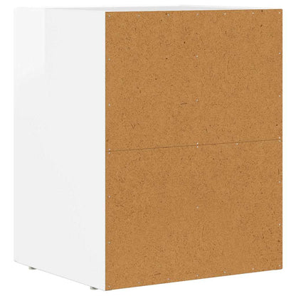 vidaXL Bedside Table ELST High Gloss White 40 x 35 x 50 cm 6