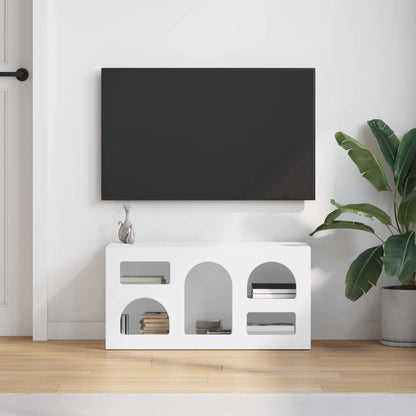 vidaXL TV Cabinet ELST 80 x 35 x 40 cm White Engineered Wood 4