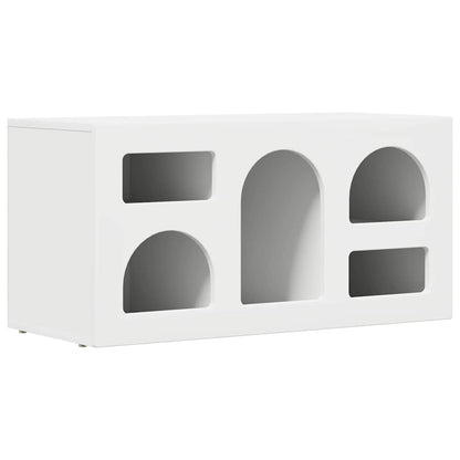 vidaXL TV Cabinet ELST 80 x 35 x 40 cm White Engineered Wood 2