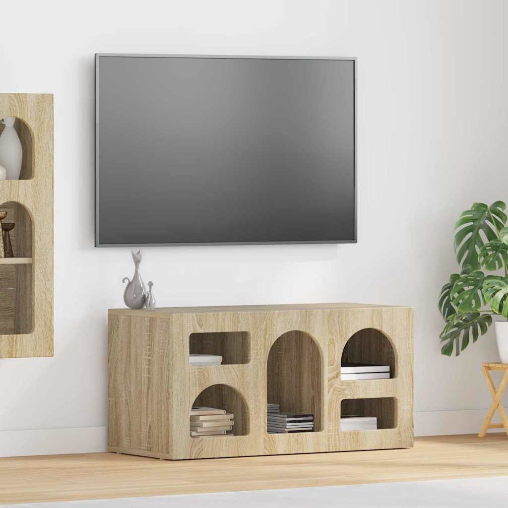 TV Cabinet ELST 80 x 35 x 40 cm Engineered Wood Sonoma oak