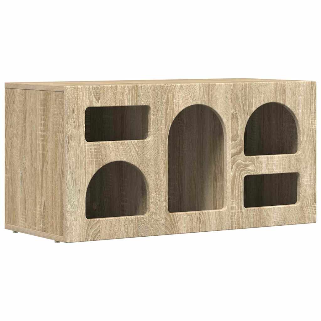 TV Cabinet ELST 80 x 35 x 40 cm Engineered Wood Sonoma oak