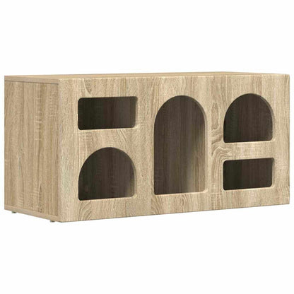 TV Cabinet ELST 80 x 35 x 40 cm Engineered Wood Sonoma oak