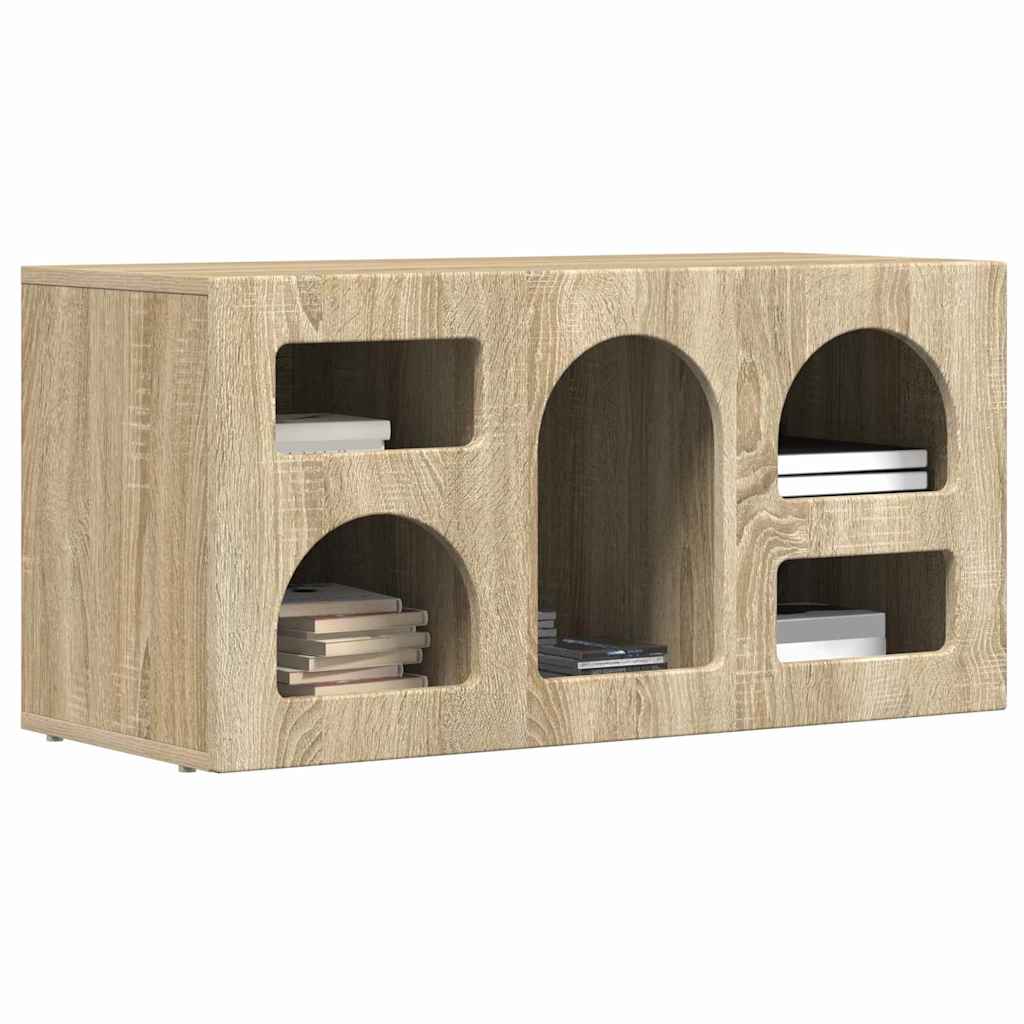 TV Cabinet ELST 80 x 35 x 40 cm Engineered Wood Sonoma oak