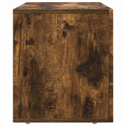 vidaXL TV Cabinet ELST 80 x 35 x 40 cm Smoked Oak Engineered Wood 6