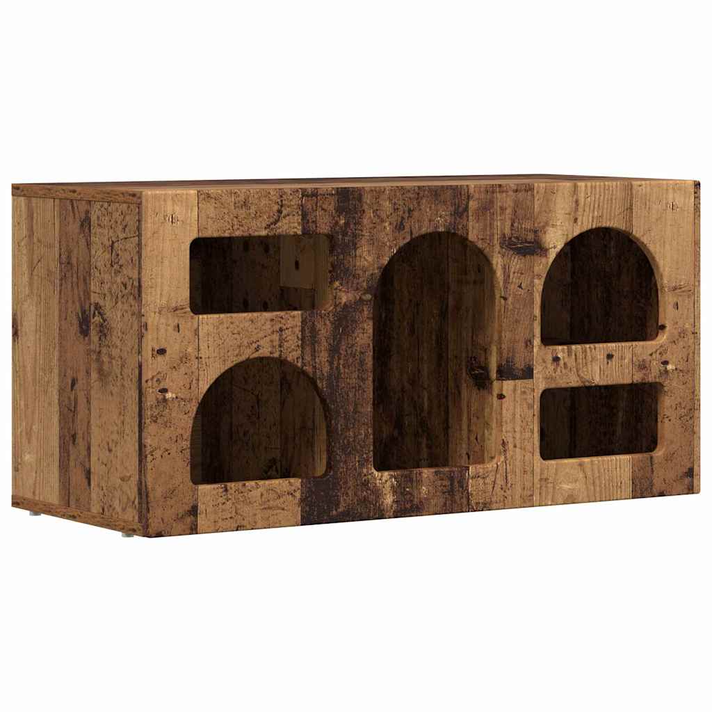vidaXL TV Cabinet ELST 80 x 35 x 40 cm Old Wood Engineered Wood 2