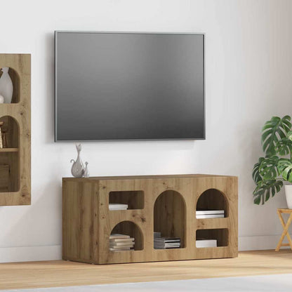 vidaXL TV Cabinet ELST 80 x 35 x 40 cm Artisan Oak Engineered Wood 1